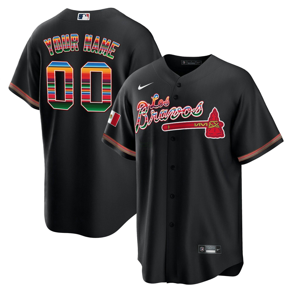 MLB Atlanta Los Bravos Mexico Jersey