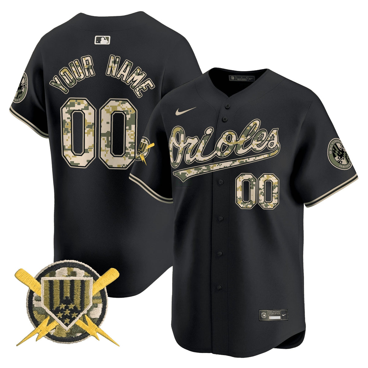MLB Baltimore Armed Forces Day Vapor Premier Limited Jersey