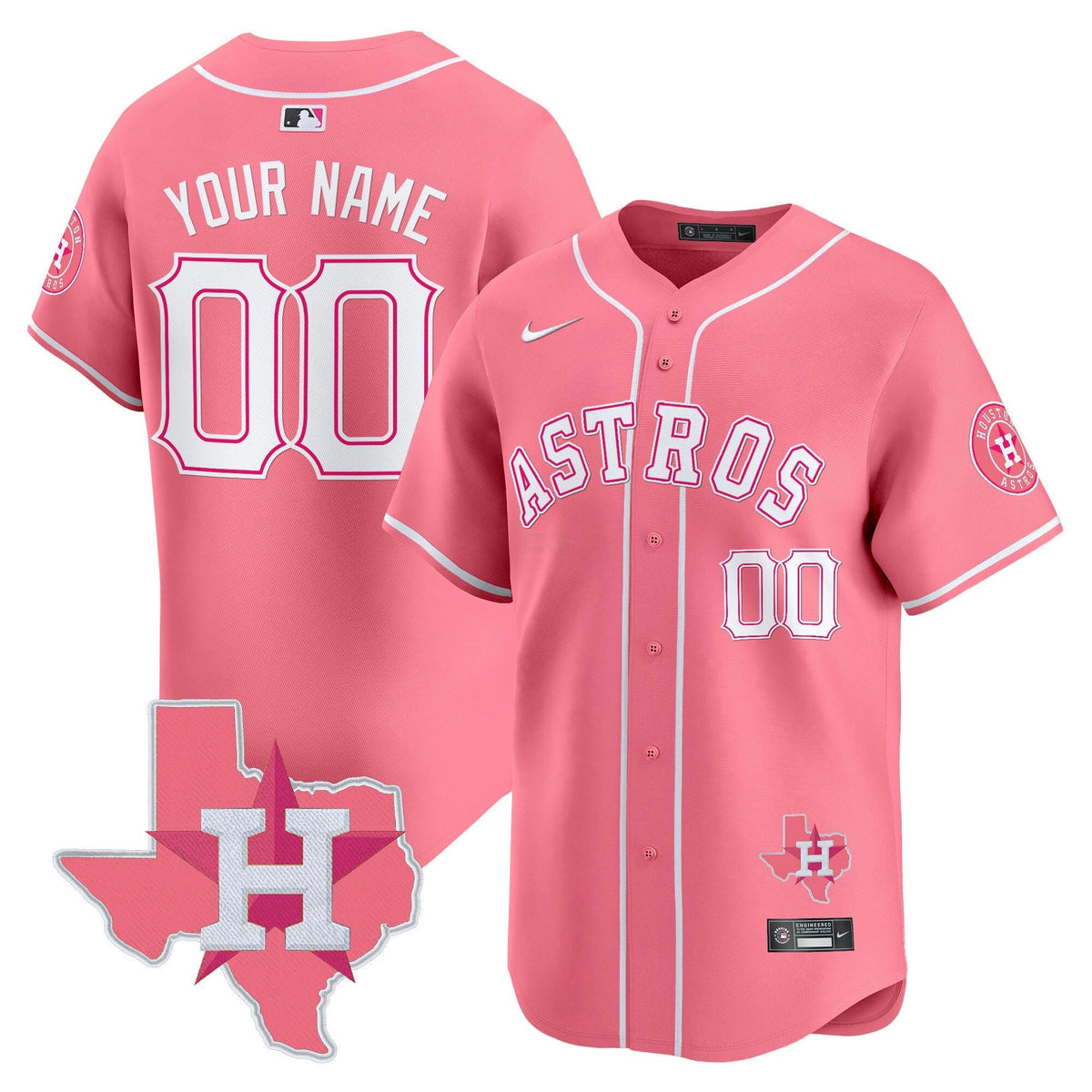 MLB Bubblegum Pink Vapor Premier Limited Jersey V2