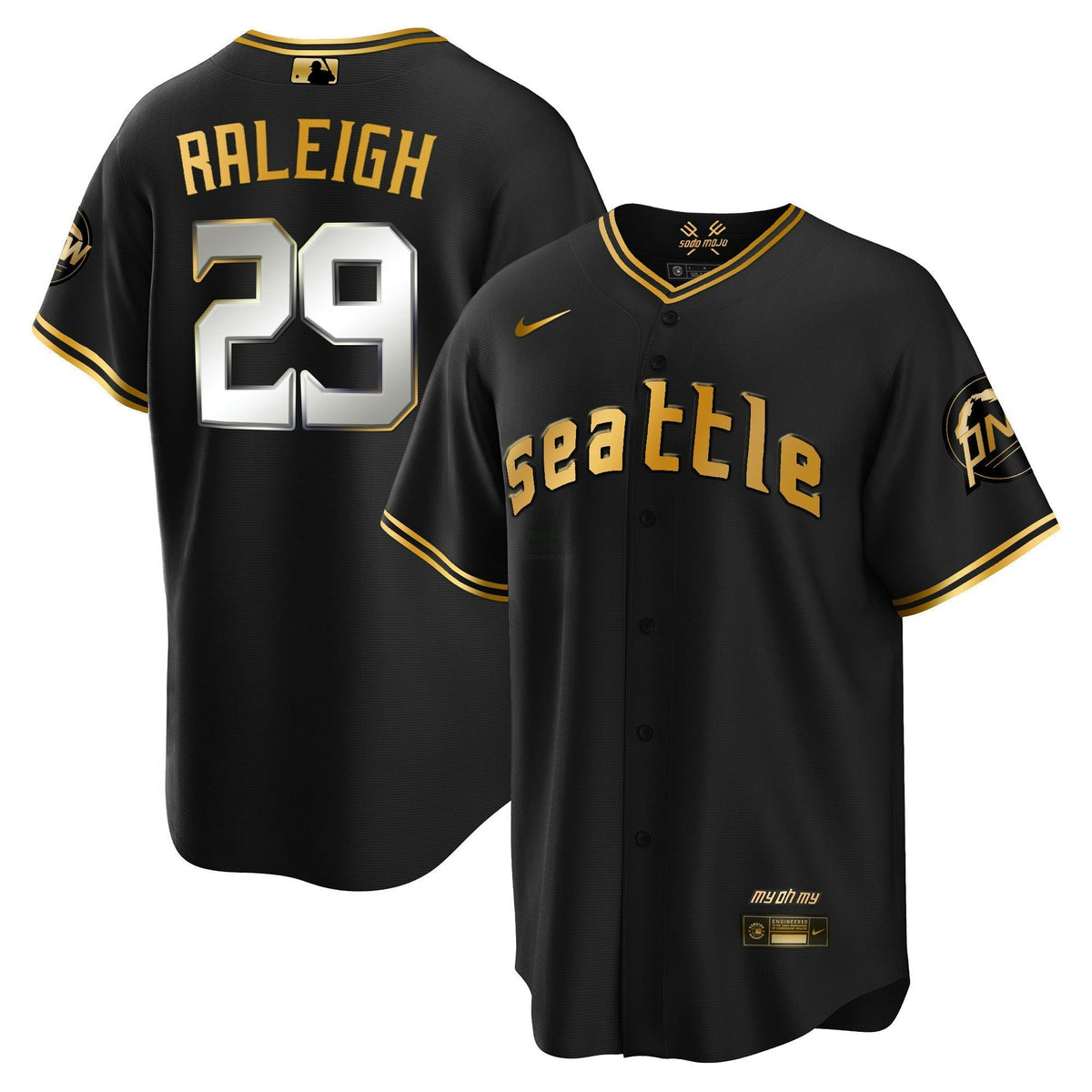 MLB Seattle Mariners CC Gold Jersey