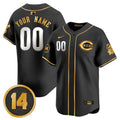 MLB Cincinnati Pete Rose Patch Vapor Premier Limited Jersey