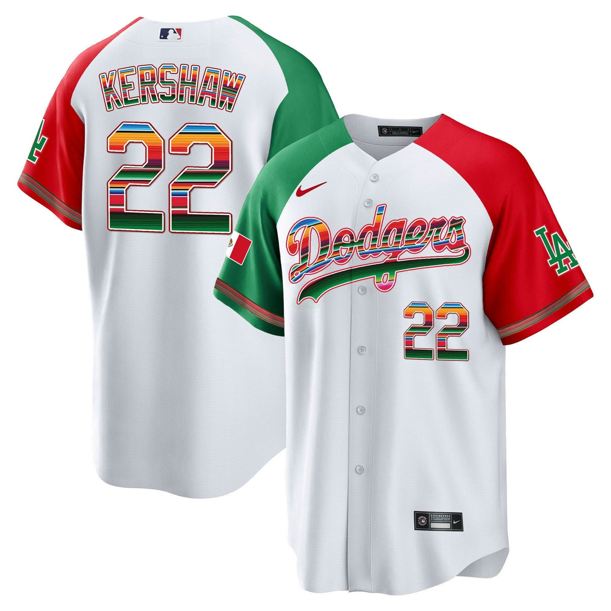 MLB Clayton Kershaw Mexico Cool Base Limited Jersey