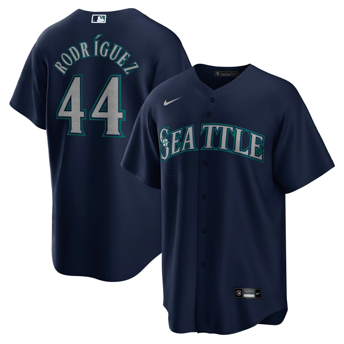MLB Seattle Mariners Cool Base Jersey Navy Blue