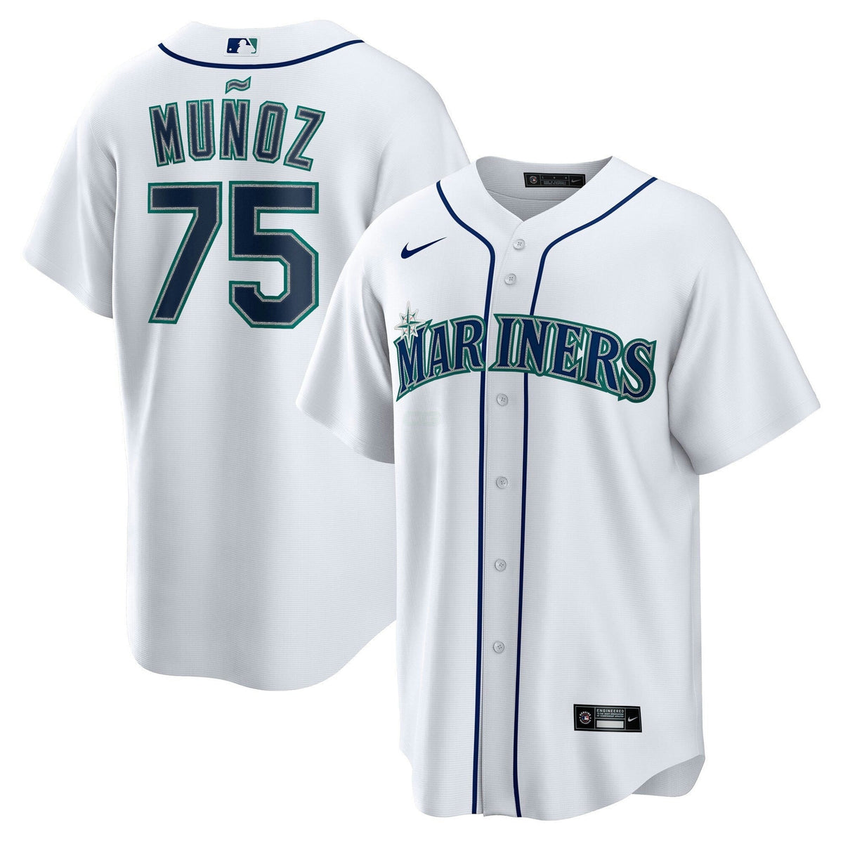MLB Seattle Mariners Cool Base Jersey White