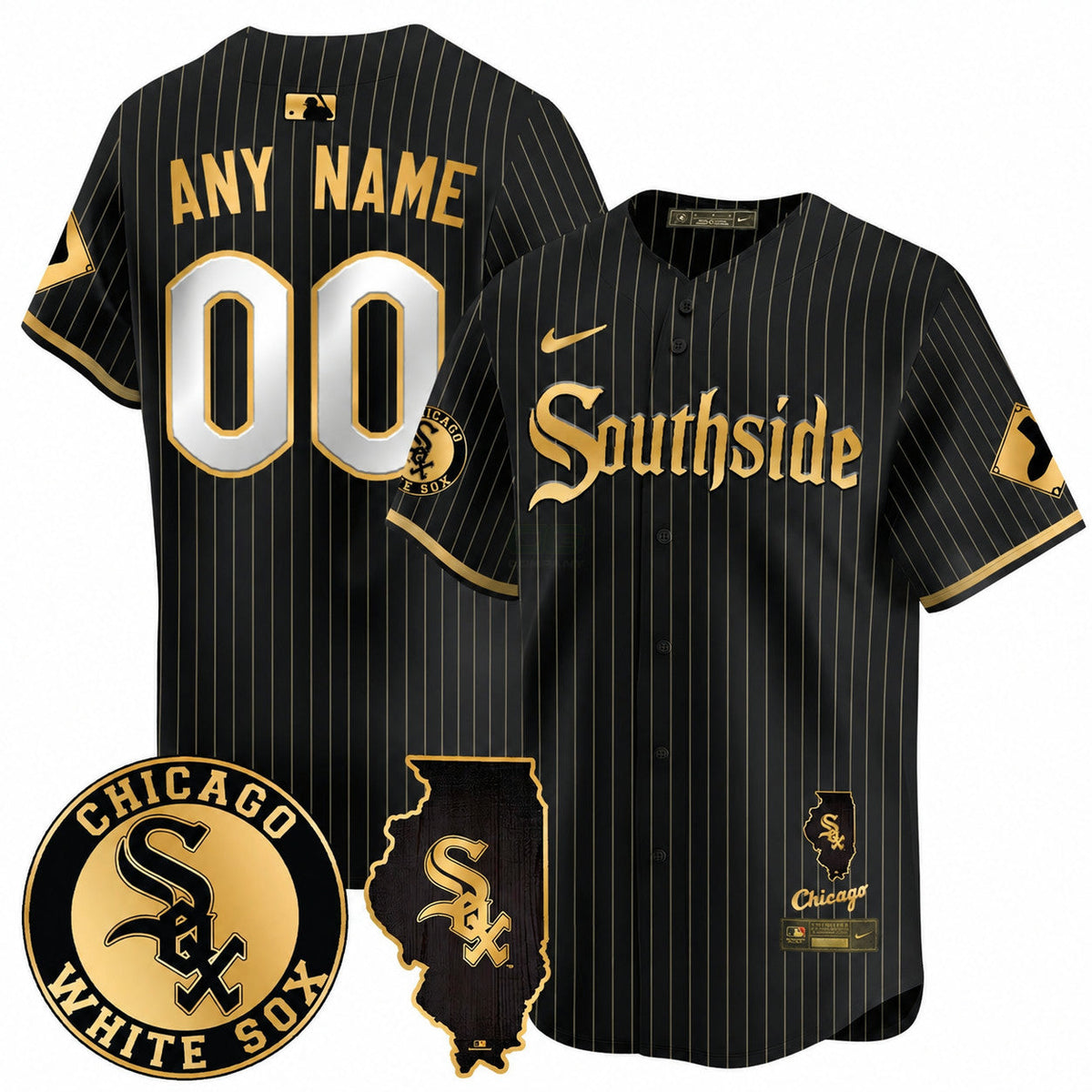 MLB Chicago White Sox Custom Men’s Chicago 2024 City Connect Vaper Premier Limited Jersey