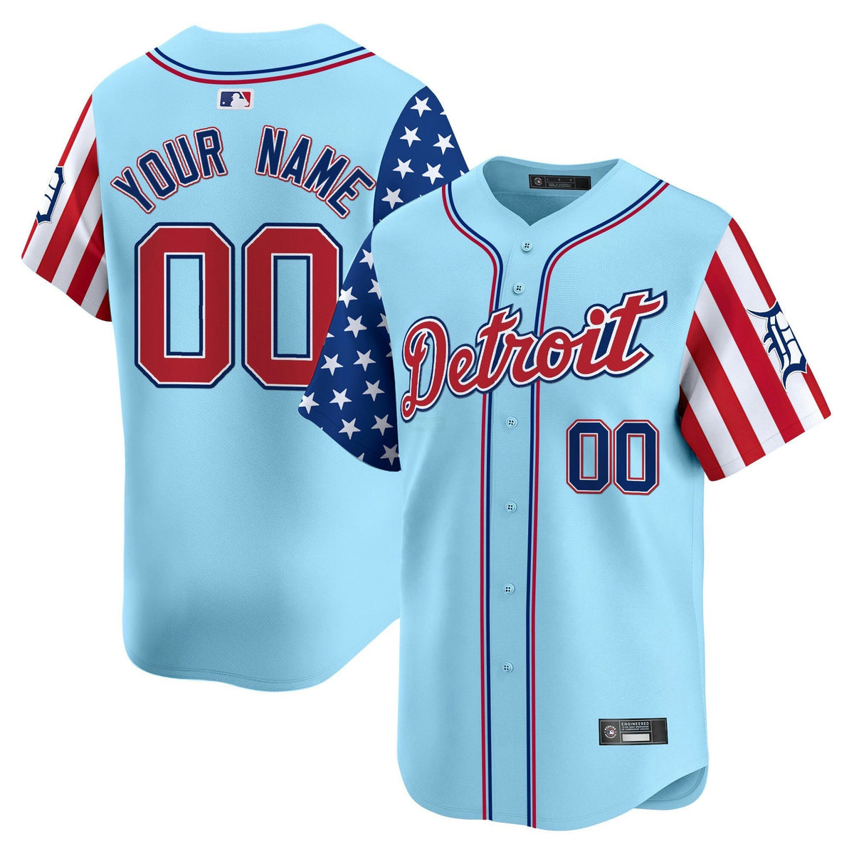 MLB Detroit 2025 Independence Day Vapor Premier Limited Jersey