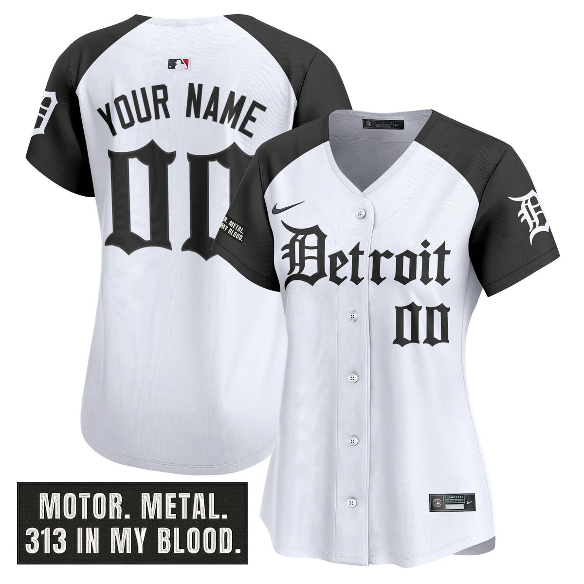 MLB Detroit ‘Motor Gothic Edition’ Vapor Premier Limited Jersey