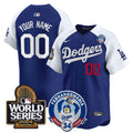 MLB Fernando Valenzuela & 2024 World Series Patch Vapor Premier Limited Jersey V3