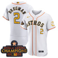 MLB Houston 2022 Champions Gold Rush Oxy Patch Flex Base Jersey
