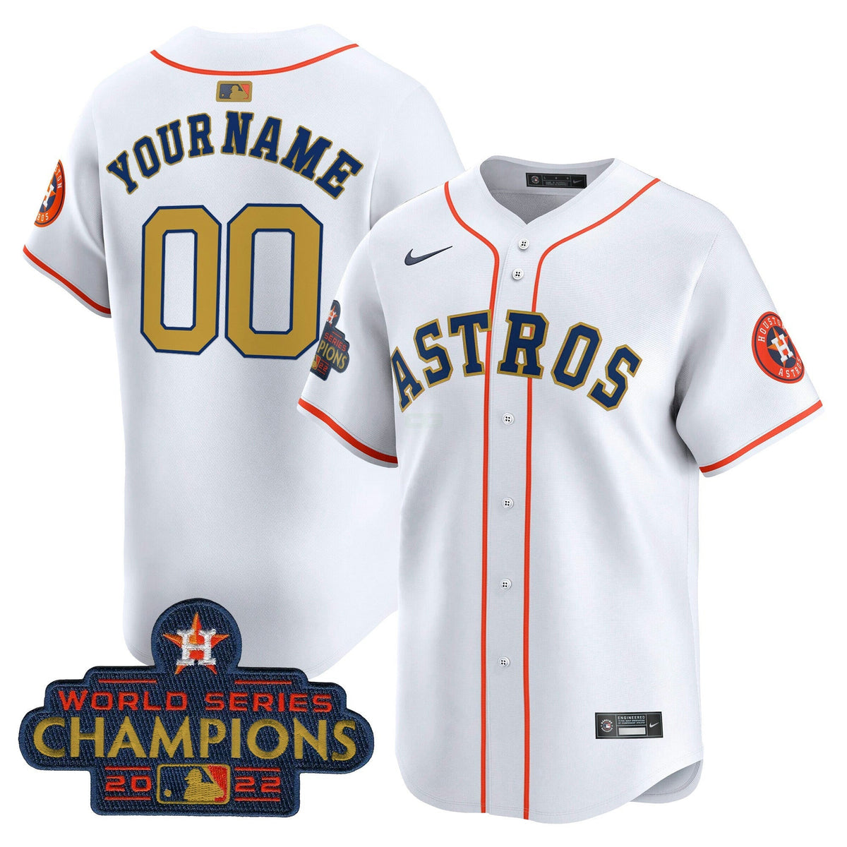 MLB Houston 2022 World Series Champions Vapor Premier Limited Jersey - Custom