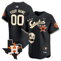 MLB Houston Cactus Jack Patch Vapor Premier Limited Jersey