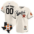 MLB Houston Cactus Jack Patch Vapor Premier Limited Jersey V11 – Stitched