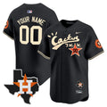 MLB Houston Cactus Jack Patch Vapor Premier Limited Jersey V7 – Stitched