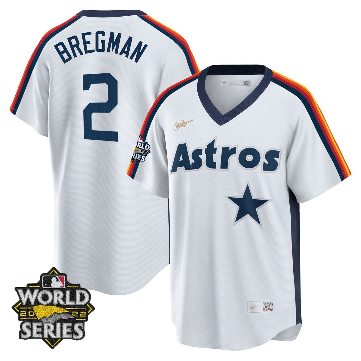 MLB Houston Home Cooperstown 2022 World Series Player Jersey