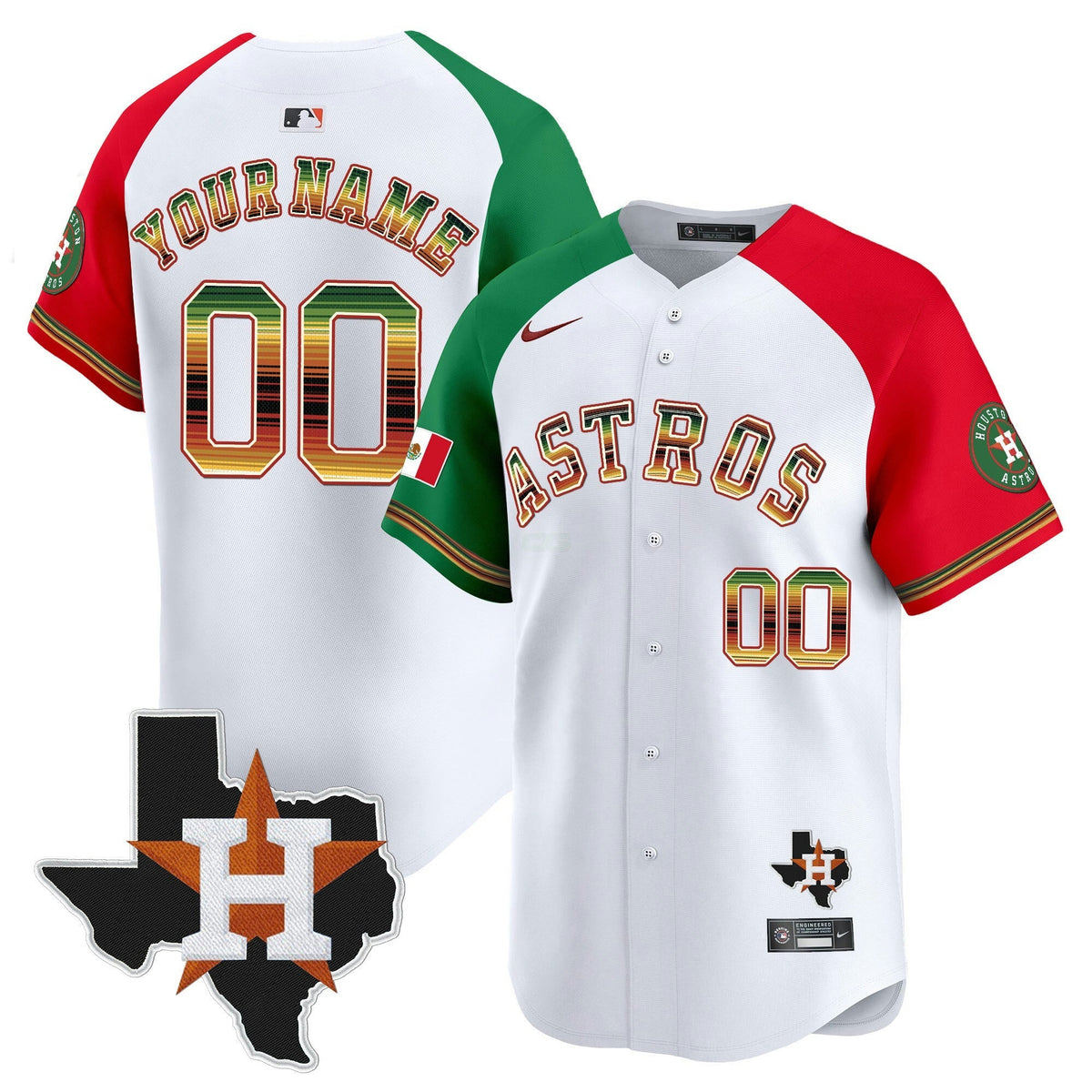 MLB Houston Mexico Traditional Style Vapor Premier Limited Jersey
