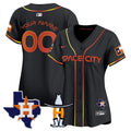 MLB Houston Space City Texas Patch Vapor Premier Limited Jersey