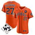 MLB Jose Altuve Houston 2017 World Series Jersey - Orange