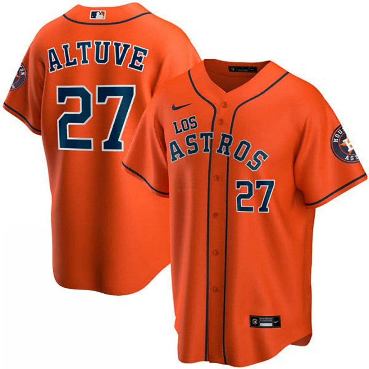 MLB Jose Altuve Los Orange Jersey - Orange