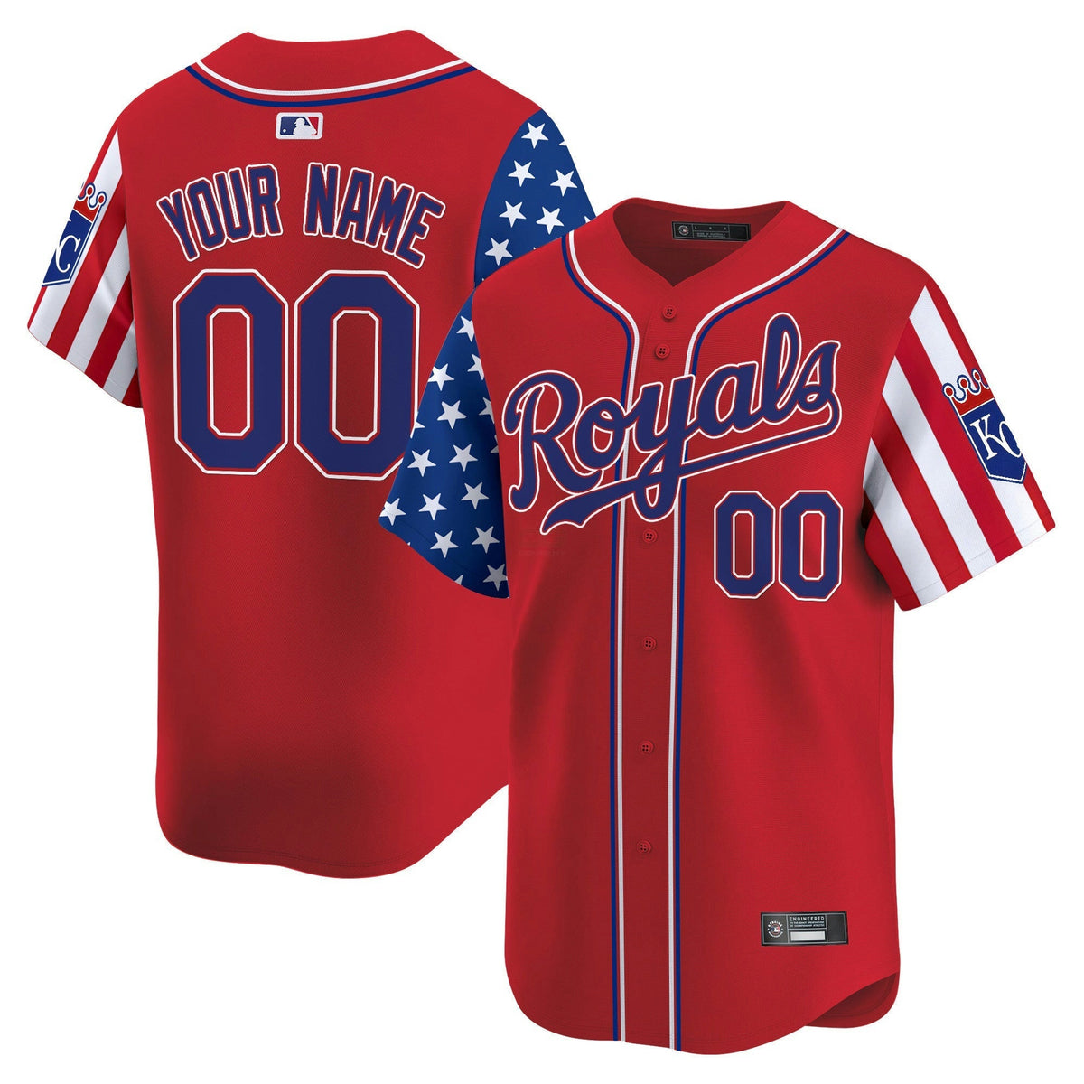 MLB Kansas City 2025 Independence Day Vapor Premier Limited Jersey
