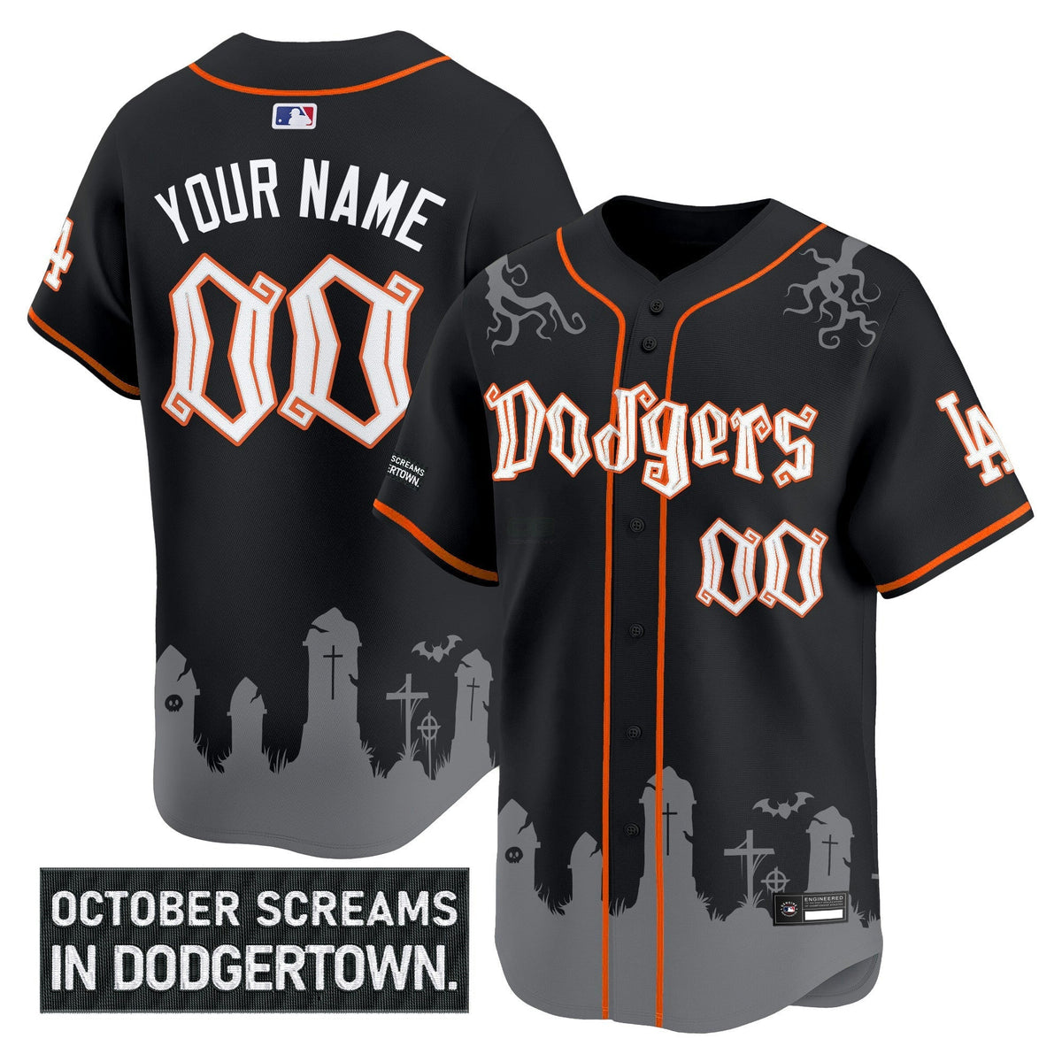 MLB Los Angeles ‘Halloween Edition’ Premier Limited Jersey – Stitched