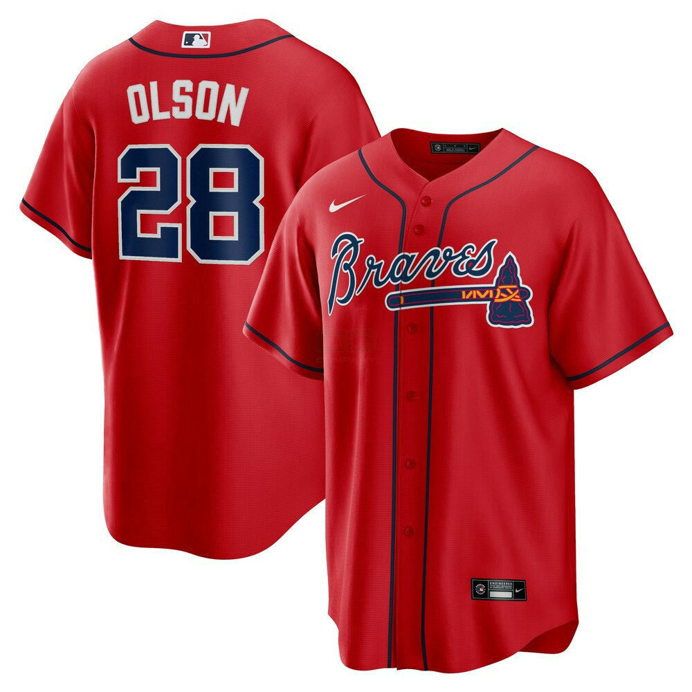 MLB Matt Olson Atlanta Red Jersey - Red