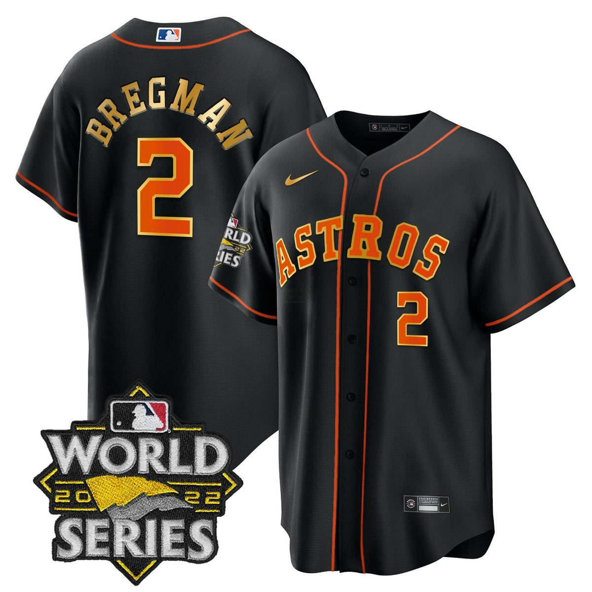 MLB Men’s 2022 World Series Gold Trim Jersey