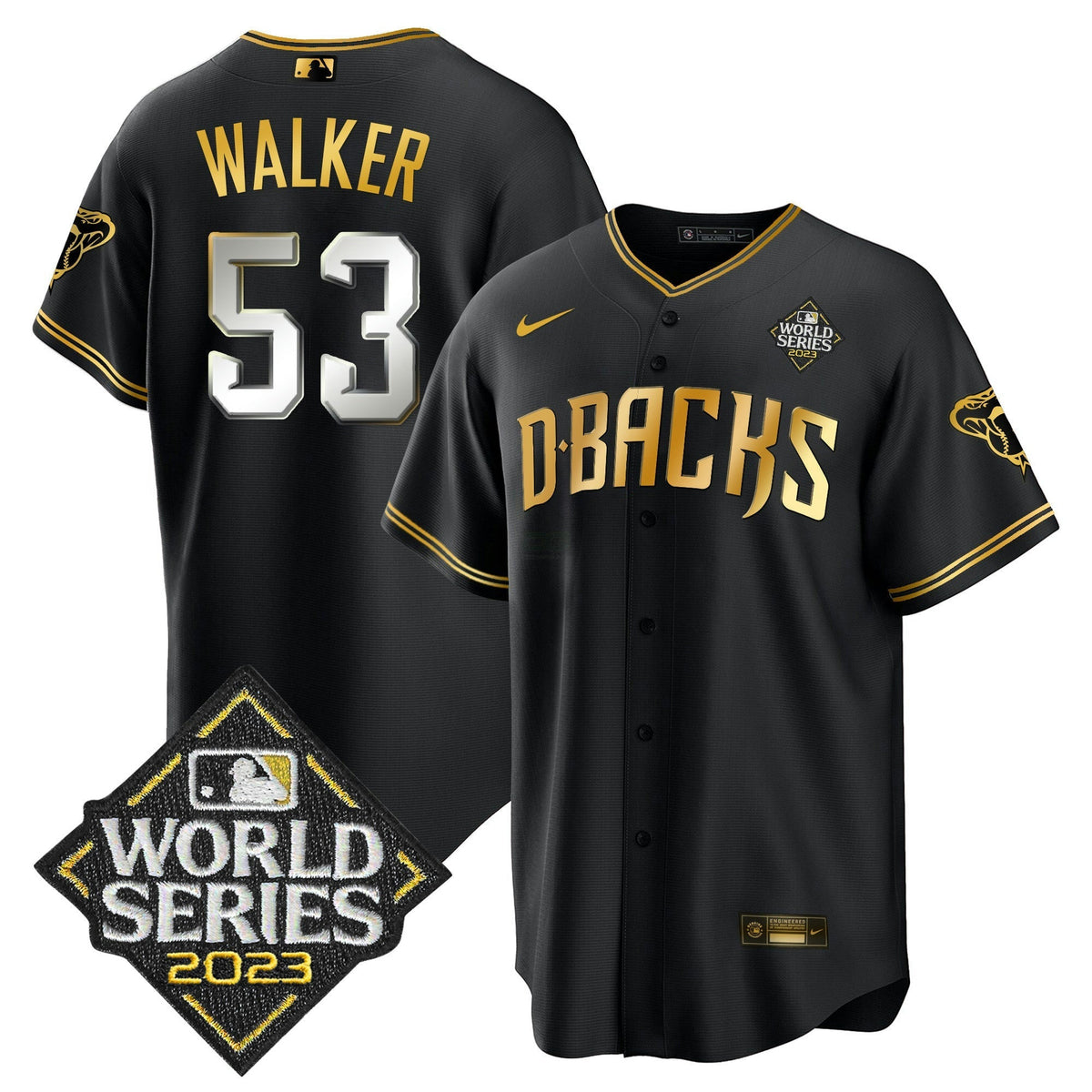 MLB Men’s 2023 World Series Cool Base Gold Jersey V2