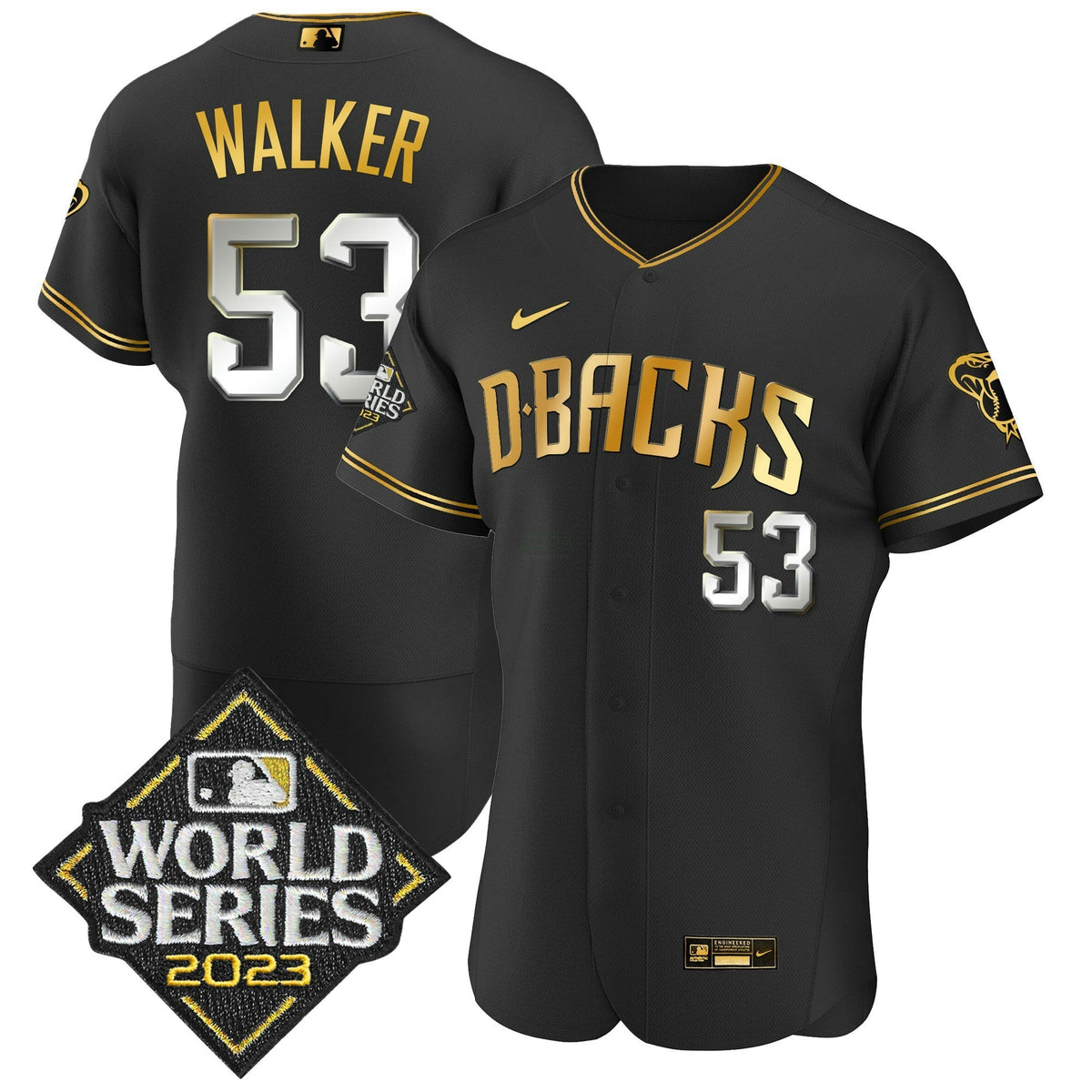 MLB Men’s 2023 World Series Flex Base Gold Jersey