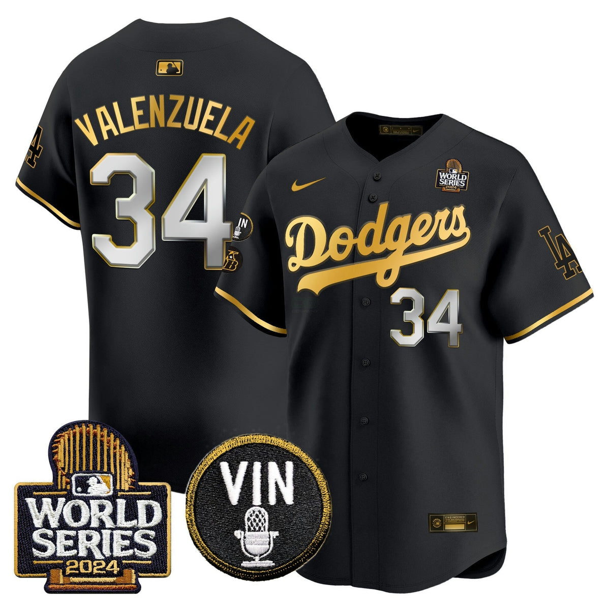 MLB Men’s 2024 World Series Gold Trim Vapor Premier Limited Jersey V2