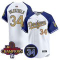 MLB Men’s 2025 #34 Fernando Patch Gold Vapor Premier Limited Jersey