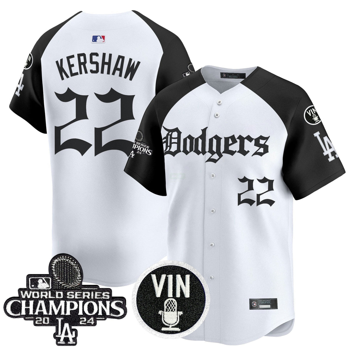 MLB Men’s 2025 LA Gothic Style Vapor Premier Limited Jersey V2