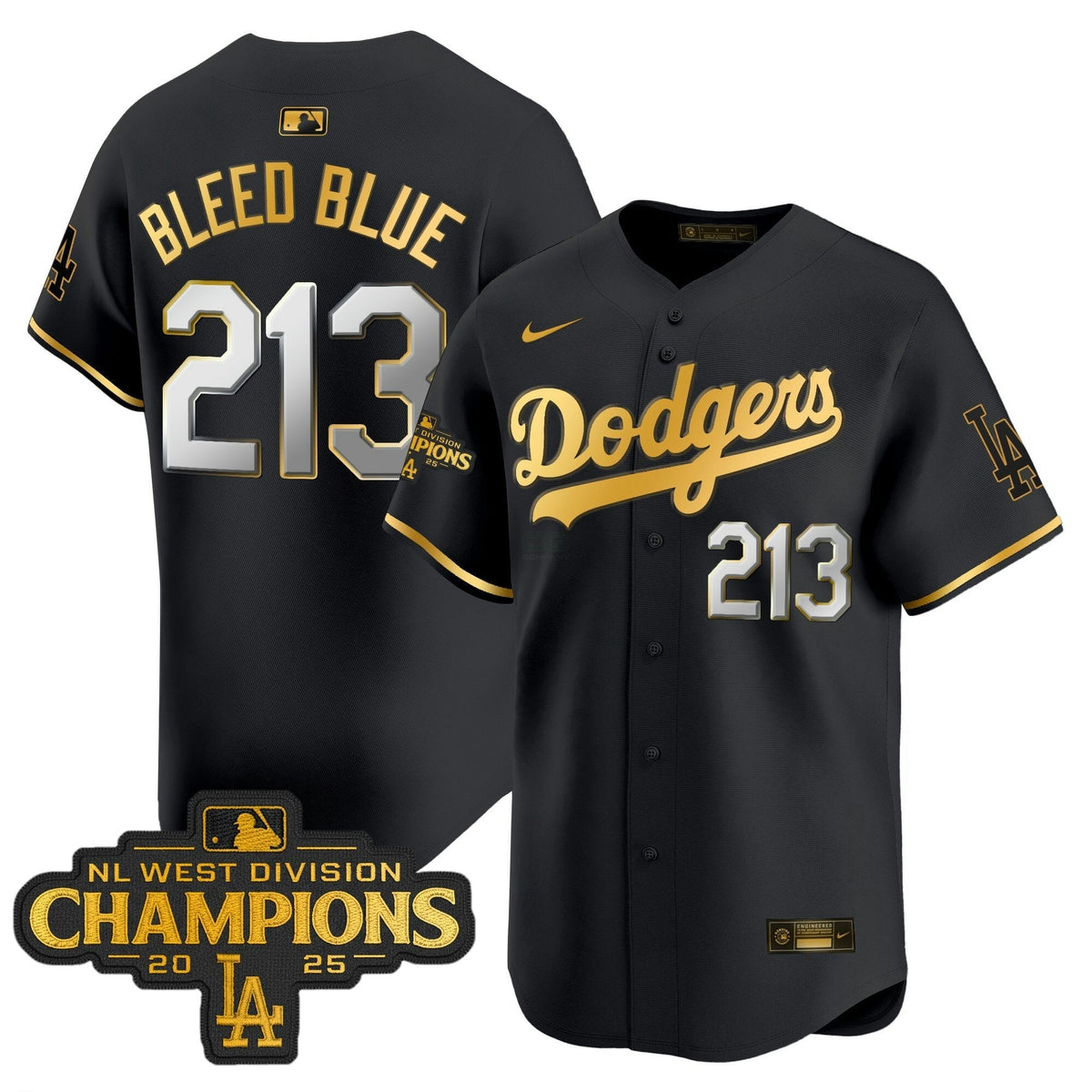 MLB Men’s 2025 NL West Division Champions Patch Gold Trim Vapor Premier Limited Jersey