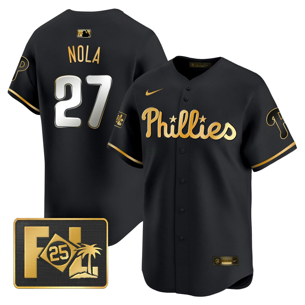 MLB Philadelphia Phillies Men’s 2025 Spring Training Patch Vapor Premier Limited Jersey