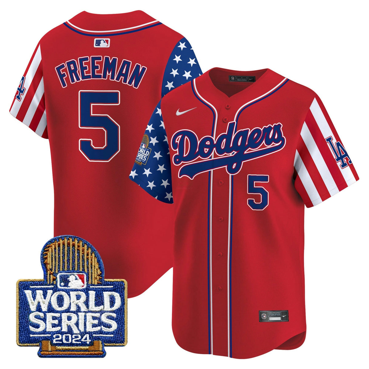 MLB Los Angeles Dodgers Men’s American Style 2024 World Series Vapor Premier Limited Jersey