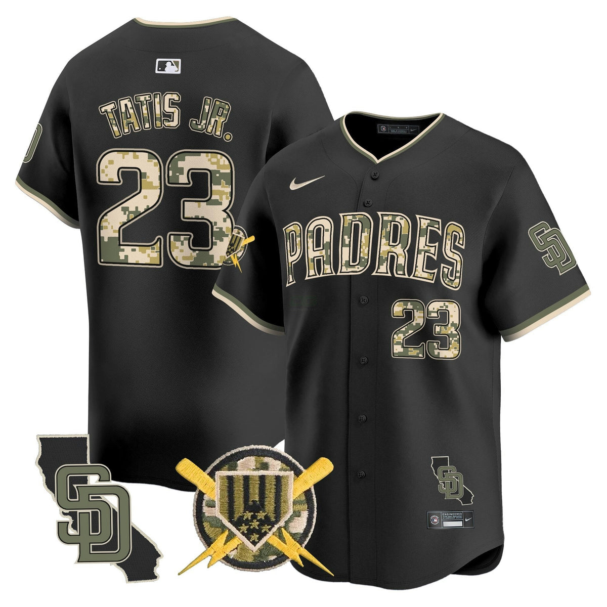 MLB San Diego Padres Men’s Armed Forces Day Vapor Premier Limited Jersey