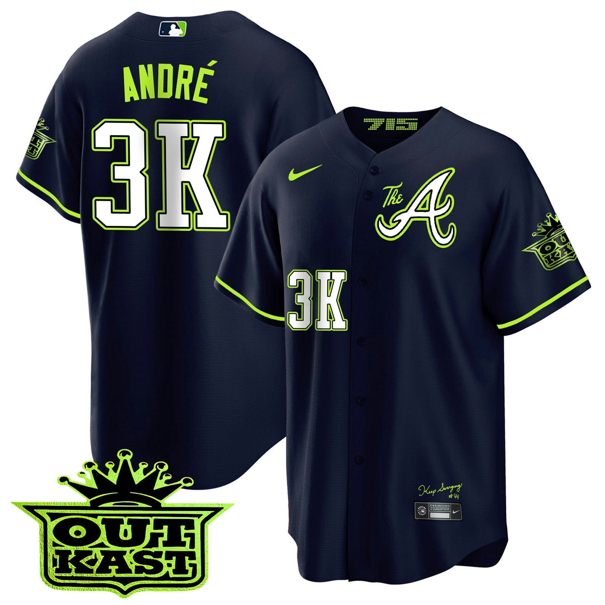 MLB Men’s Atlanta Atliens The A Cool Base Jersey