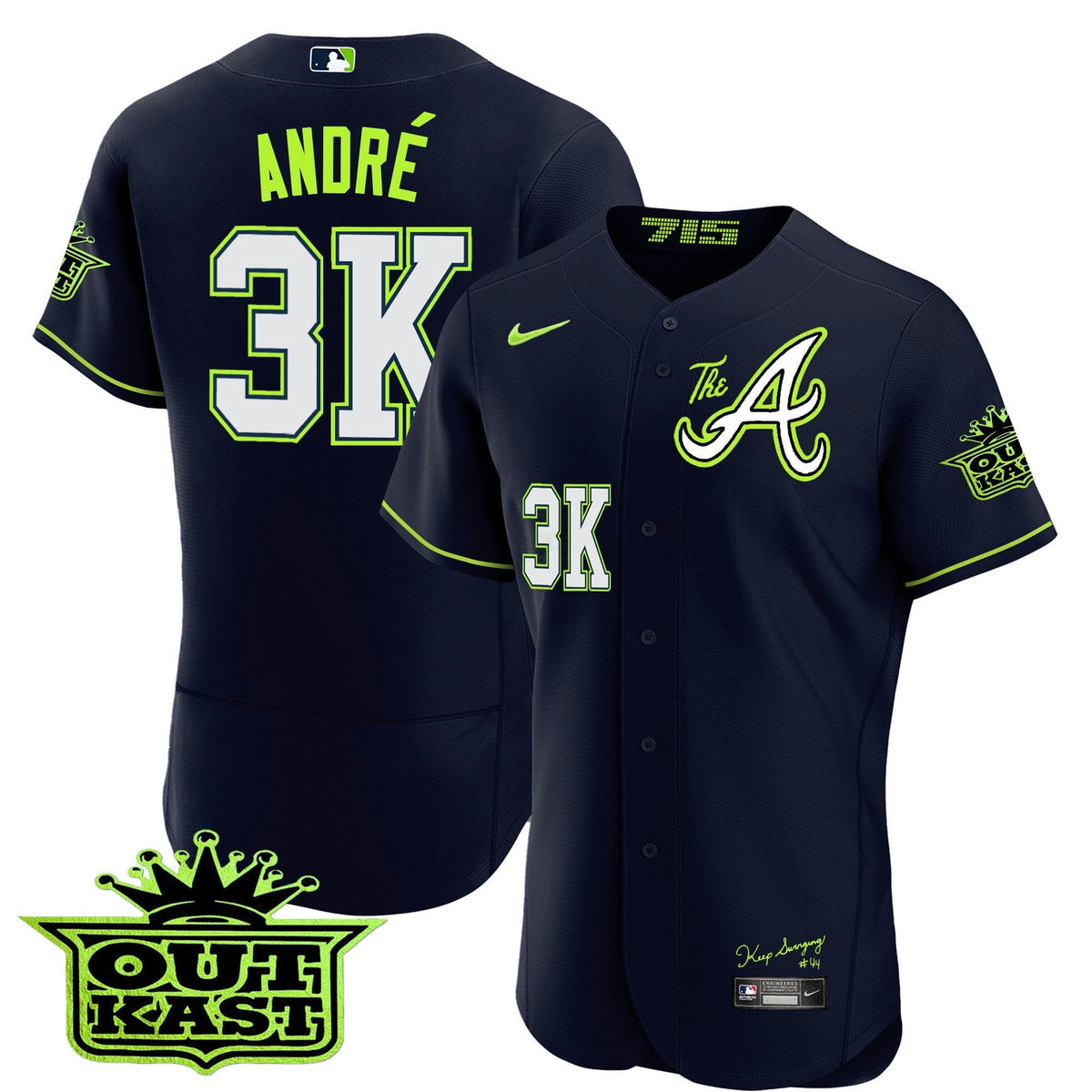 MLB Men’s Atlanta Atliens The A Flex Base Jersey