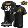 MLB Men’s Atlanta Outkast Gold The A Flex Base Jersey