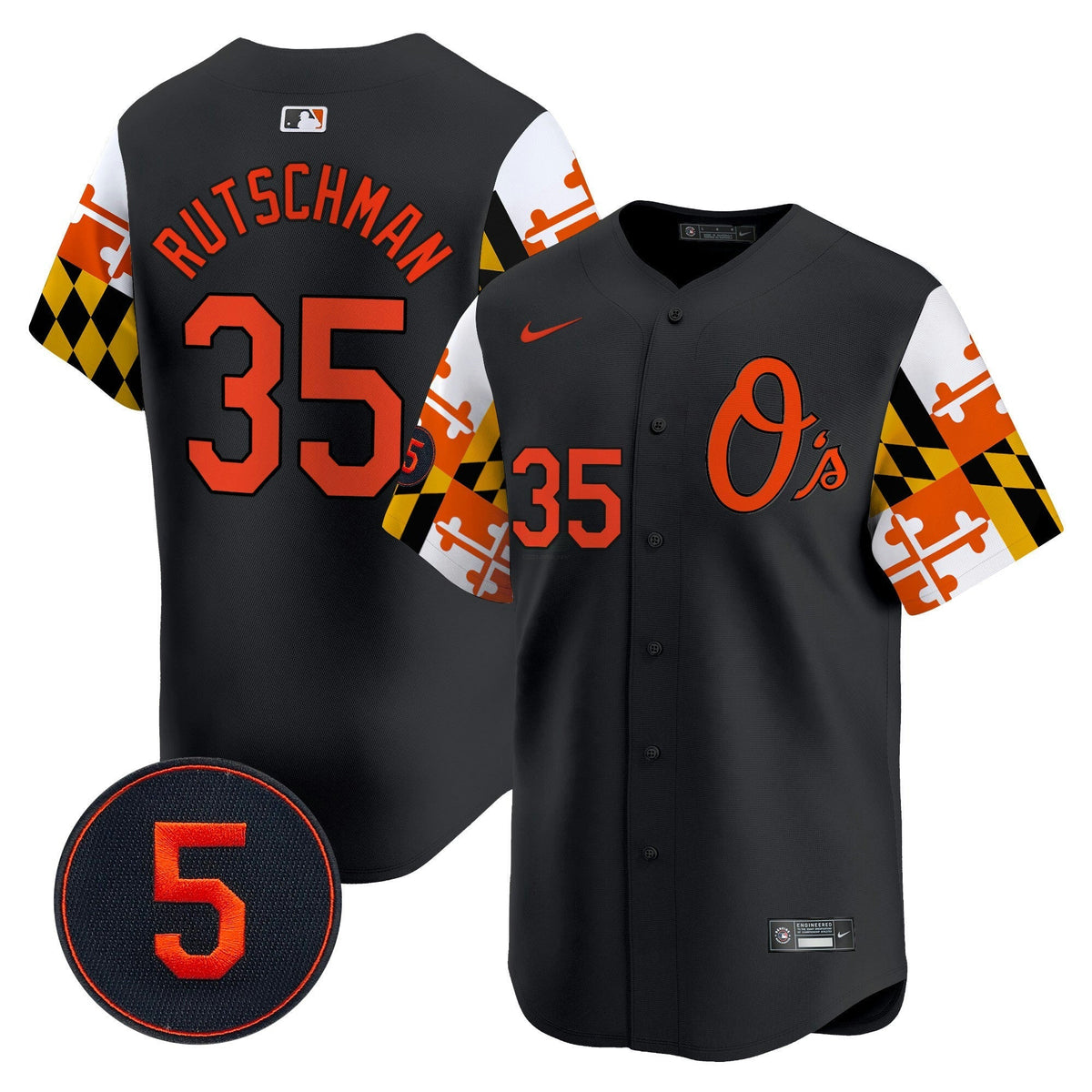 MLB Men’s Baltimore Robinson Patch Vapor Premier Limited Jersey V5
