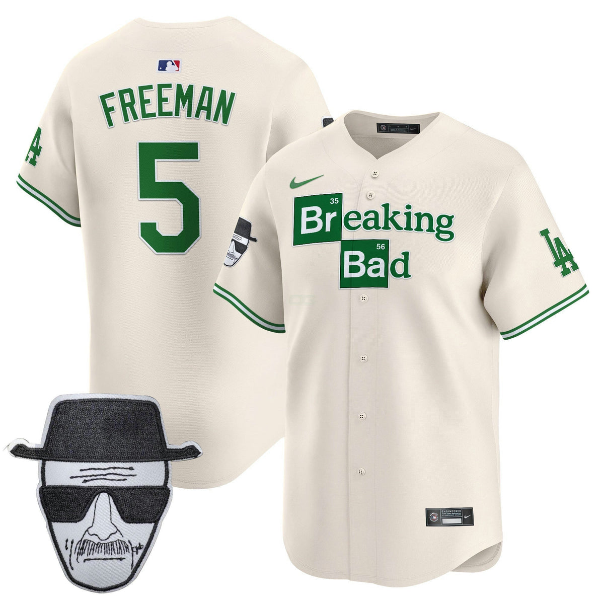 MLB Men’s Breaking Bad Walter White Patch Vapor Premier Limited Jersey