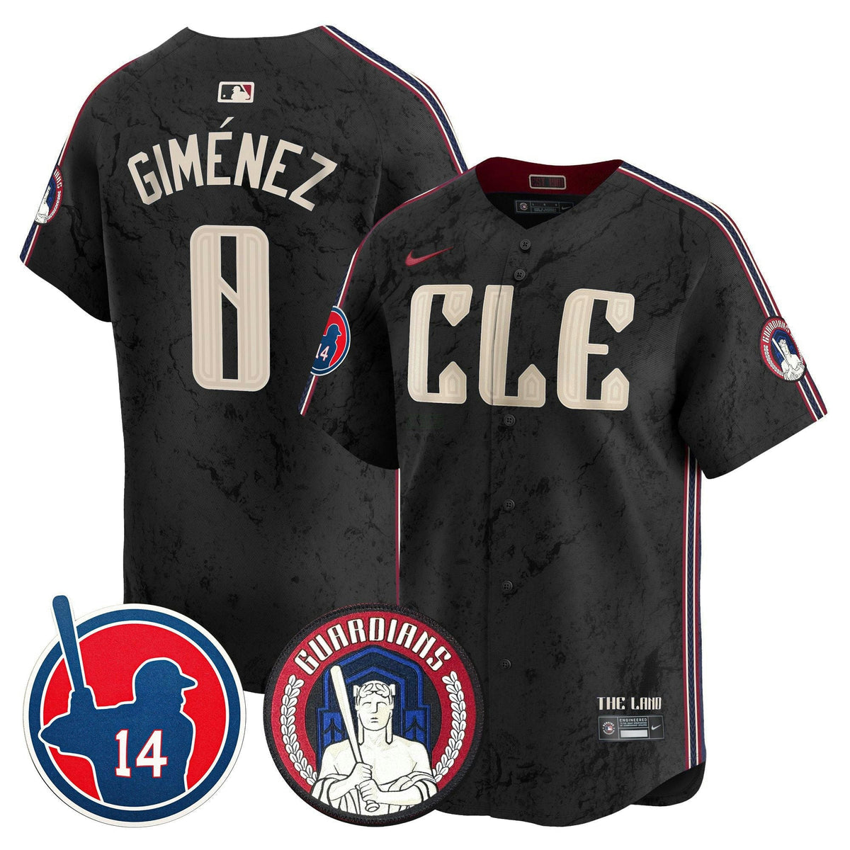 MLB Men’s Cleveland Larry Doby Patch City Connect Vapor Premier Limited Jersey