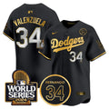MLB Men’s Fernando Valenzuela Memorial & 2024 World Series Patch Vapor Premier Limited Jersey