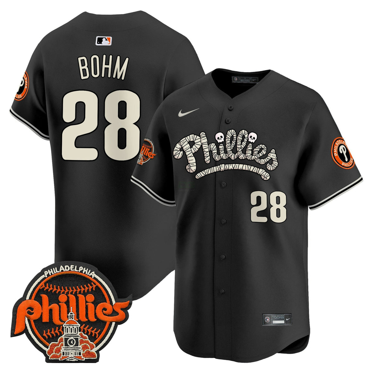 MLB Philadelphia Phillies Men’s Halloween Vapor Premier Limited Jersey