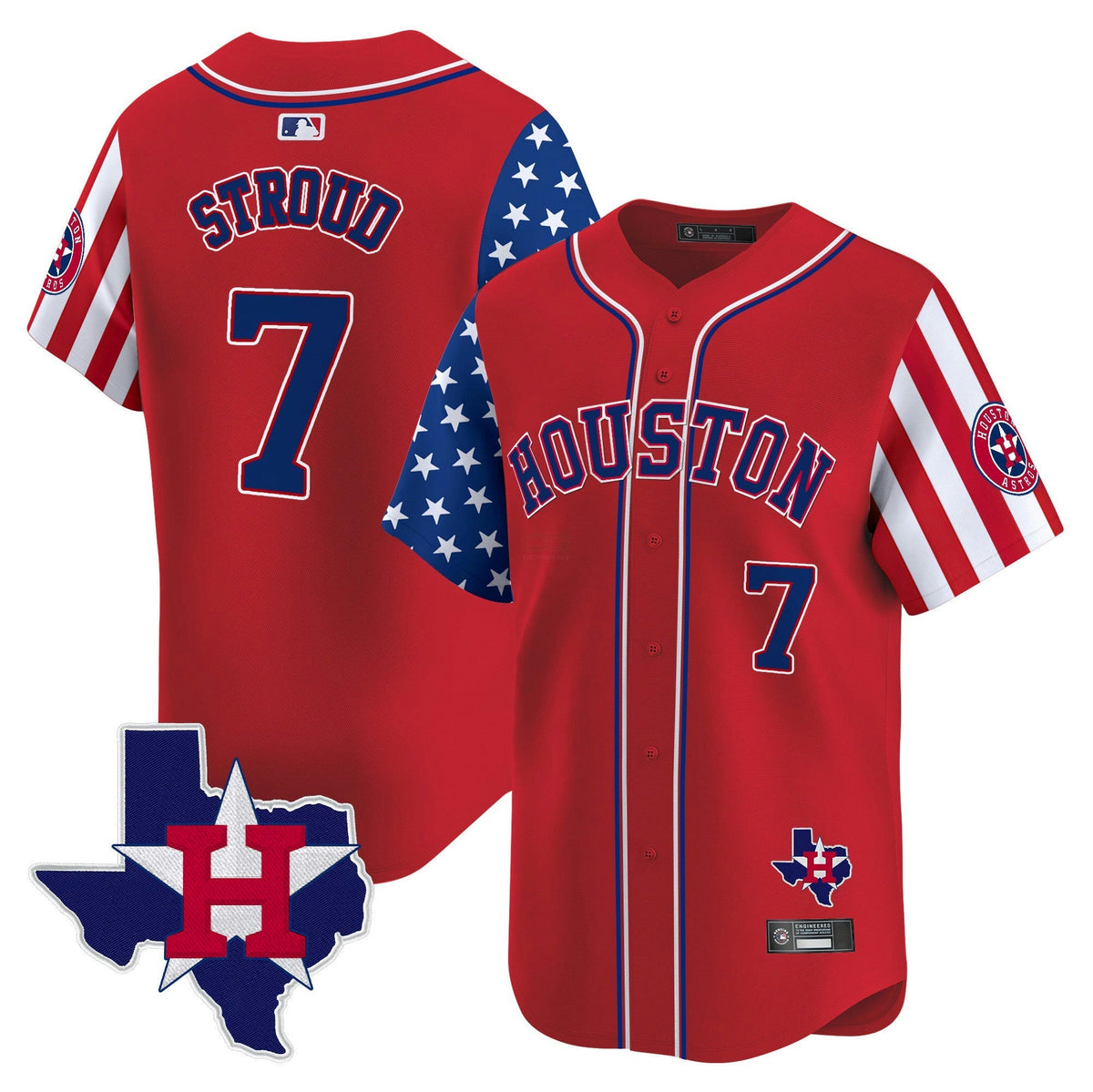 MLB Men’s Houston 2025 Independence Day Vapor Premier Limited Jersey V2