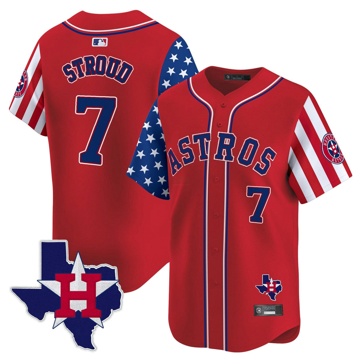 MLB Men’s Houston 2025 Independence Day Vapor Premier Limited Jersey