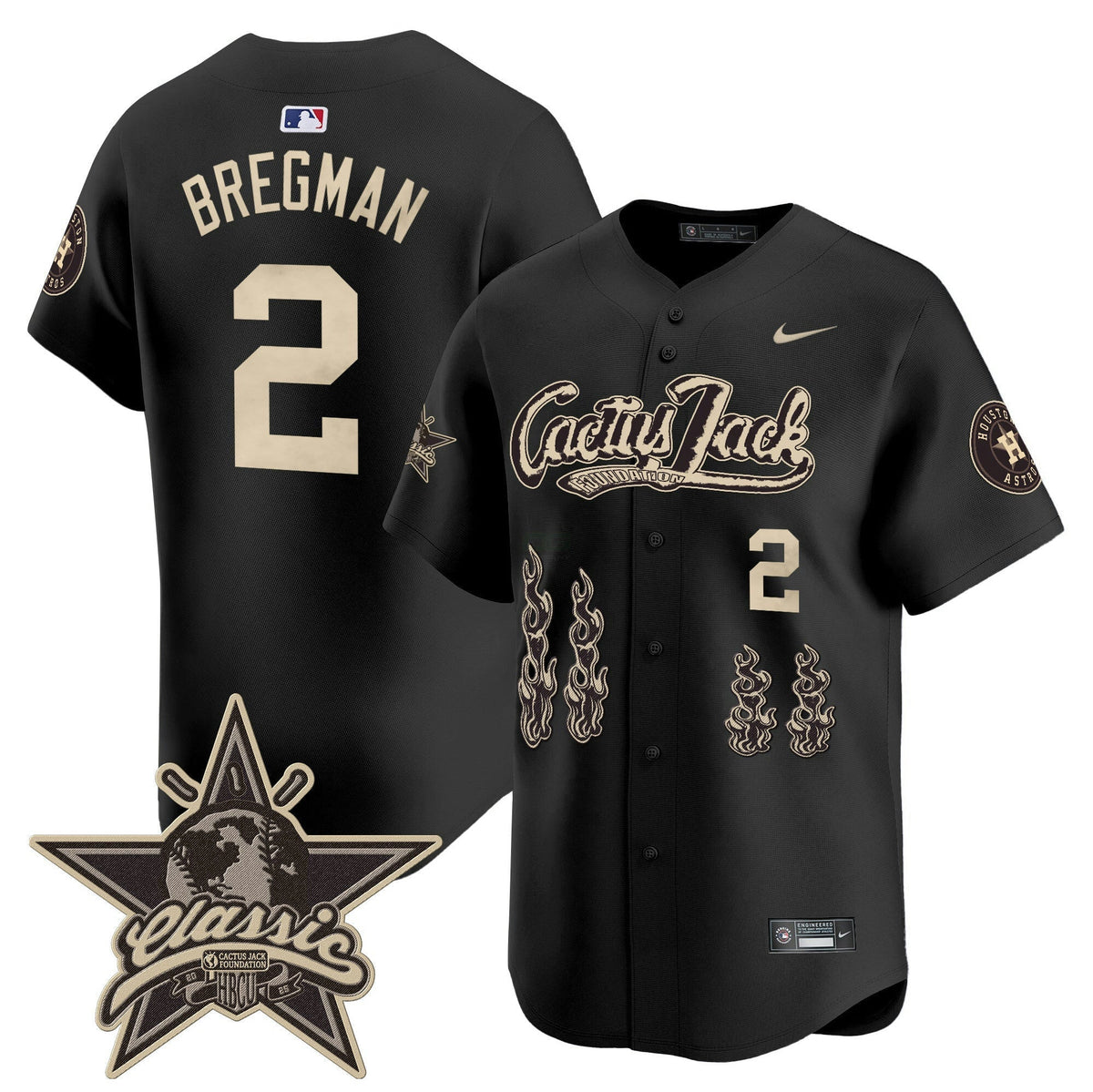 MLB Men’s Houston Cactus Jack 2025 Vapor Premier Limited Jersey