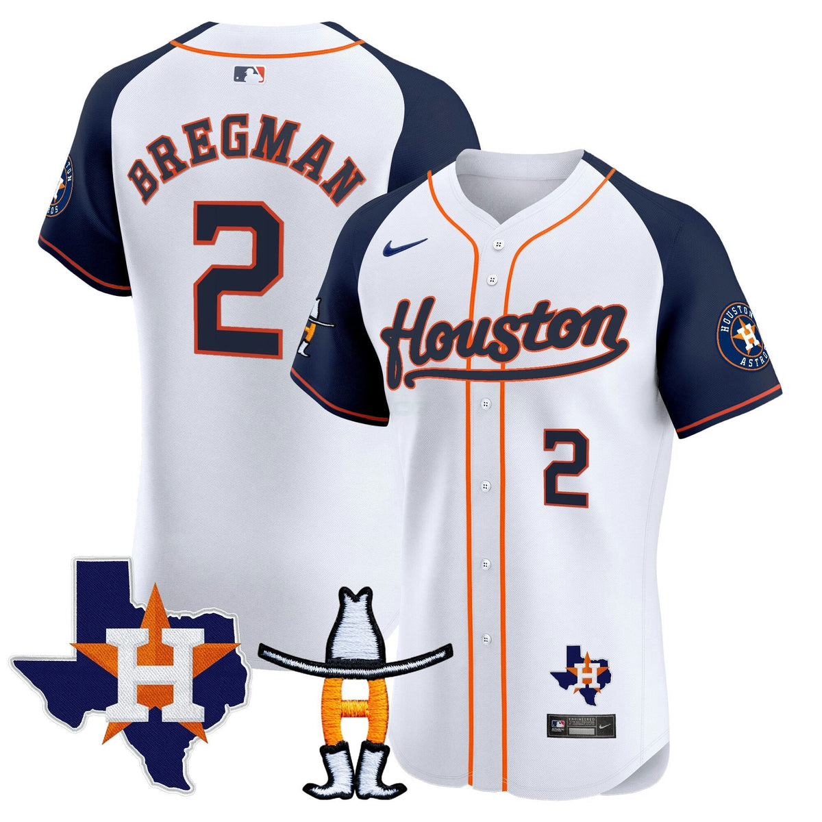 MLB Men’s Houston Houston Rodeo Patch Vapor Premier Elite Jersey