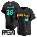 MLB Men’s Kansas City ‘Graffiti Crown Drop Edition’ Vapor Premier Limited Jersey