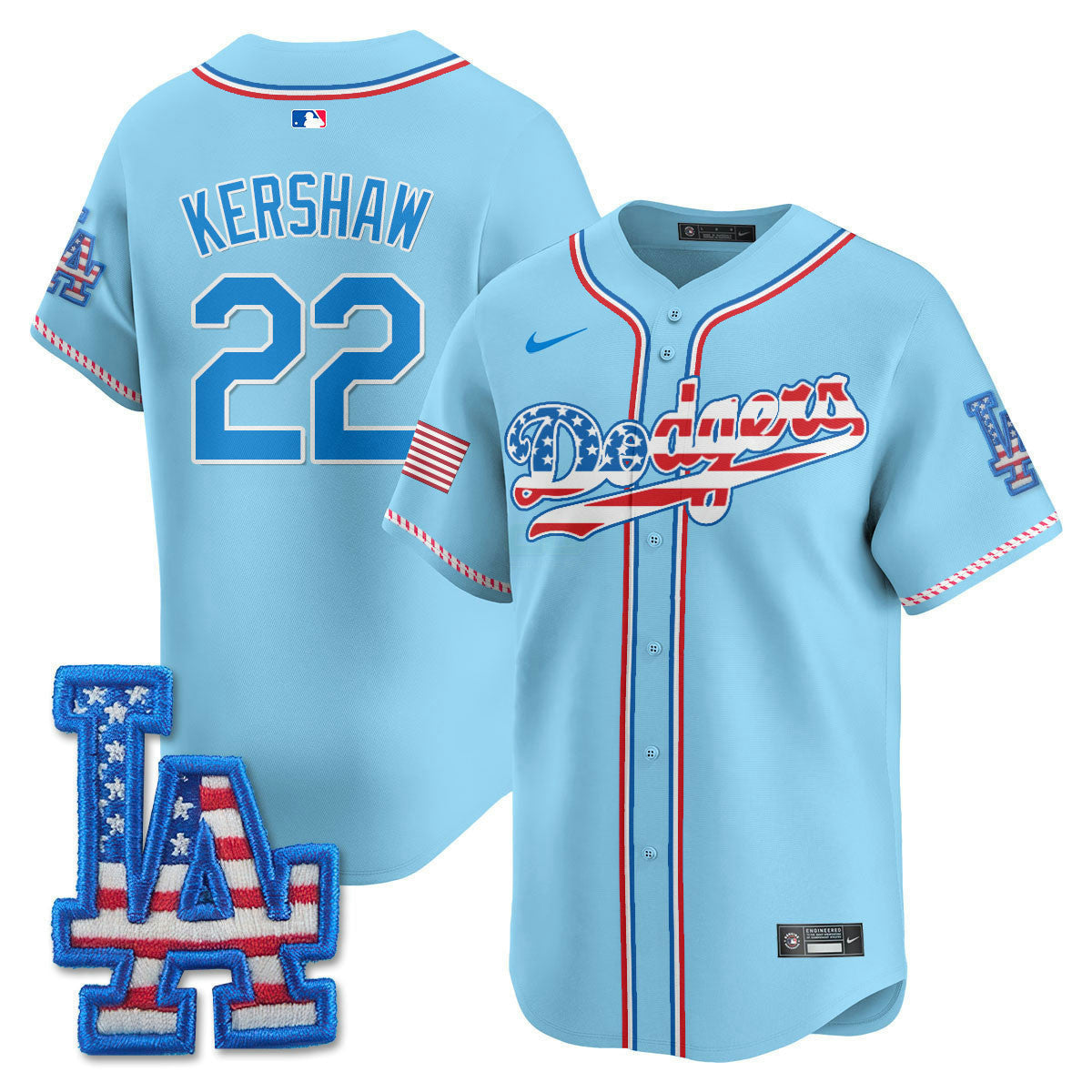 MLB Men’s Los Angeles 2025 Fourth of July Vapor Premier Limited Jersey