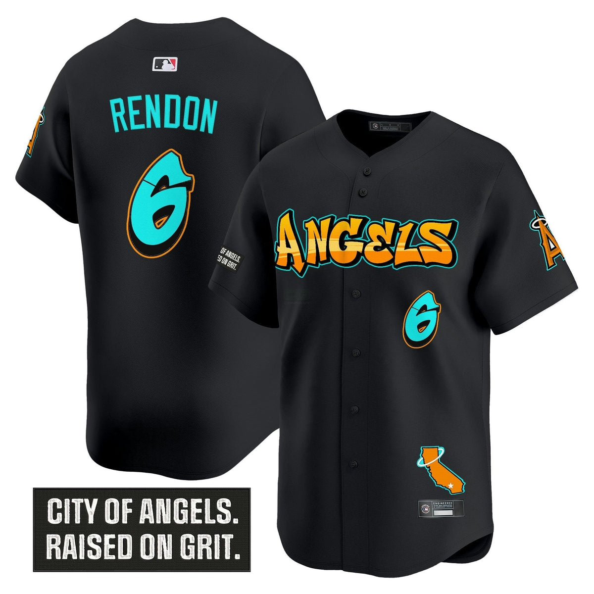 MLB Men’s Los Angeles ‘Graffiti Halo Drop Edition’ Vapor Premier Limited Jersey